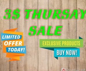 3$ for 12$ THURSAY SALE